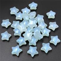 10Pcs Acrylic Makaron Color Fine Sparkling Pentagram Beads Fashion Star Pendant DIY Jewelry Accessories Material mėlyna