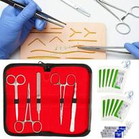 Siuvimo praktikos rinkinys Žmogaus odos siuvimui Medic al silikoninių treniruoklių įrankių rinkiniai