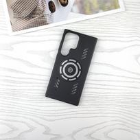 Samsung Galaxy S24 S23 S22 Plus Ultra Rock Sand Ice Magnetinis Karščio Išsklaidymo Matinis Pirštų Atspaudams Atsparus PC Dėklas Kvėpuojantis Vėsinantis Dangtelis Korpusas S22 juoda