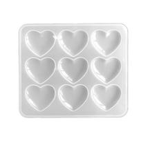 Face Peach Heart Silicone Mold Epoxy Resin Jewelry Mold Resin Casting Pendant Mold Suitable for  Resin Crafts white