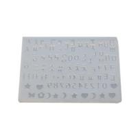 Creative Silicone Sand Art Decoration Mold Epoxy Resin Moulds Silicone   Casting Tools Perfect for  Crafts white