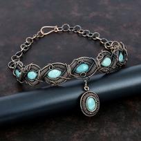Amazonite Necklace Copper Wire Wrapped Necklace Adjustable Chain Necklace Gemstone Copper Jewelry Handmade Amazing Necklace Engagement Gifts