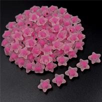 Pentagram for Jewelry Making Exquisite Matte Beads Star Butterfly 20pcs Core-spun Sandwich Pendant Fashion DIY Accessories Star