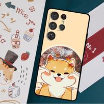 Cute Shiba Inu Case For Samsung Galaxy S23 S22 Ultra S21 S20 FE S9 S10 S22 Plus Note 20 Note 10 Plus Cover Galaxy S22Ultra black