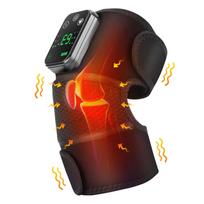 Electric Heating Knee Pads, Vibration Massager, Hot Compress Treatment Brace, Heated Physiotherapy Joints, Elbows and Legs red