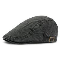 Washed Cotton Cap Unisex British Vintage Beret Breathable juoda