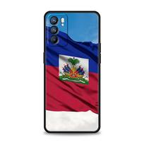 Phone Case For Oppo Find X6 Pro X5 A54 A53 A52 A9 A15 A95 A17 A76 A74 A57 A31 Reno8 Reno7 Reno6 Pro 5G Cover shipping Haiti Flag Oppo A53 black