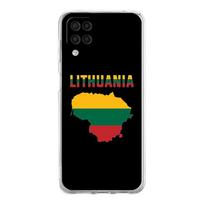 Telefono dėklas Samsung A54 A52 A50 A70 A30 A40 A20S A20E A02S A12 A14 A22 A24 A42 A34 A32 5G A04s Viršelis Lietuvos vėliava Samsung A02S blue
