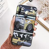 Anime Initial D AE86 galinio žibinto telefono dėklas, skirtas Redmi 8 9 10 pocoX3 pro, skirtas Samsung Note 10 20, skirtas Huawei Mate 20 30 40 50 lite Redmi 8
