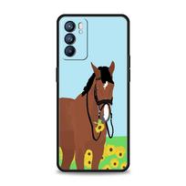 Frederikas Didysis gražus arklys Telefono dėklas Oppo A54 A53 A52 A9 2020 A15 A95 A16 A76 A74 A12 Find X5 Reno6 Pro Plus 5G Viršelis Oppo A74 gray
