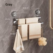 Bathroom Luxurious Towel Rack with Hooks Rack Space Paper Holder Robe Hook Bath Hanger Shelf Toilet Brush Bathroom Accessories white