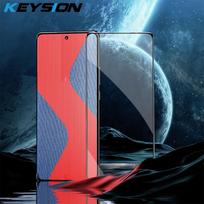 KEYSION Grūdinto stiklo visas dangtelis skirtas OPPO Reno 12 Pro 5G A60 A3 Pro HD ekrano apsauginė plėvelė, skirta Realme GT 6 6T Neo 6 SE C65 for Realme GT Neo 6 SE juoda