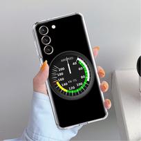 Clear Case For Samsung Galaxy S22 S20 FE S21 S23 Plus Note 20 10 Phone Shell Aviation Aeroplane Helicopter Cockpit Instrument Samsung S23 5G black