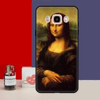 Mona Lisa Case For Samsung Galaxy J3 J5 J7 2016 A3 A5 2017 A6 A7 A8 A9 J8 J4 J6 Plus 2018 Back Cover J8 2018 - J810 black