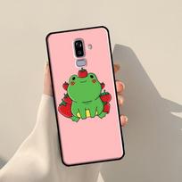 Cottagecore Fruit Strawberry Frog Case For Samsung Galaxy J3 J5 J7 2017 A3 A5 J1 2016 J4 J6 Plus A6 A7 A8 A9 J8 2018 Coque A6 Plus 2018