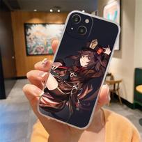 Genshin impact Baizhu Skaidrus telefono dėklas iPhone 15 14 13 12 Mini 11 Pro Max XS X XR 7 8 Plus Smūgiams atsparus silikoninis dangtelis iPhone 15Pro Max brown