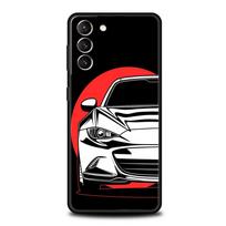 JDM Tokyo drift sportinės automobilio lempos telefono dėklas, skirtas Samsung Galaxy S23 Ultra S22 S21 S20 FE 5G S10 S10E S9 S8 Plus Note 20 minkštas dangtelis Samsung S23 Plus