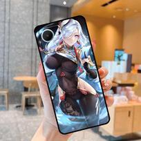 Genshin Anime Shenhe dėklas Realme C55 C33 C31 C35 C30 C11 C15 C25s C21Y GT Neo 5 3T 2T 8 9 10 11 Pro Plus Realme GT Neo2 white