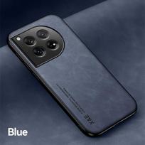Prabangus smūgiams atsparus dėklas, skirtas OnePlus 12 12R apsauginis dangtelis Integruotas magnetinis automobilio laikiklis, apsaugantis telefono Coque Fundas For OnePlus 12 mėlyna