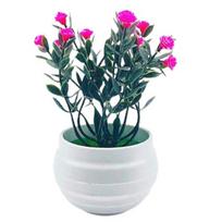 Artificial Plant Decorative Fresh Keeping Plastic Ornamental Mini Gladiolus Fake Potted Plant rožinė