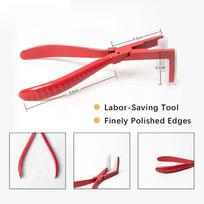 Boymia Tape Hair Pliers Professional Stainless Steel Extensions Tape Sealing Plier Ergonomic Design For Tape Hair Salon Tools red