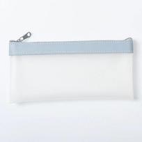 High Appearance Simple Frosted Transparent Pencil Case Haze Blue Pink Korean Boy Girl School Pencil Box Kawaii Organizer