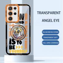 Samsung A13/32/22 Angel Eyes S20 Tiger 21 Panda M11 Skaidrus 21 Linksmas S - Suderinamas telefono dėklas Samsung S24 Pro black