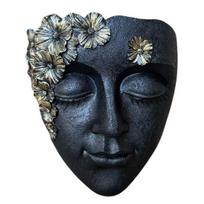 Face Wall Planter Pot Weather-proof Vegetable Herb Succulent Holder Resin Head Flowerpot Figurine Home Balcony Outdoor Garden Decoration juoda