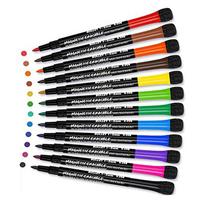 12Colors School Classroom Whiteboard Pen Dry White Board Markers Built In Eraser Student Children's Drawing Pen Stationery gray