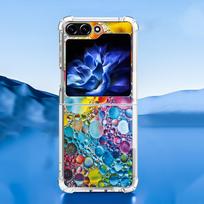 Samsung Galaxy Z Flip 5 Butterfly Lace 2-in-1 Phone Case with TPU+PC Material Flip 5