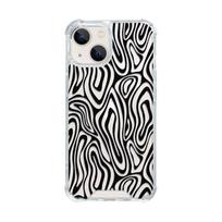 Zebrų rašto grafiti iPhone dėklas: Du viename apsaugos nuo kritimo dizainas, skirtas Apple 13/14. iPhone X/XS