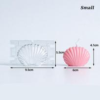 DIY Handmade Candle Mold Aroma Candle Mold Three-dimensional Scallop Shell Acrylic Mold Small pink