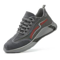 Labor Shoes Men's Light and Comfortable Wear-resistant Breathable Steel Bag Head Anti-smash and Anti-puncture, Work Shoes 37