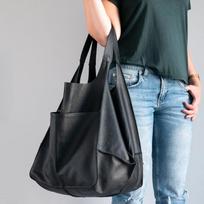 YOUHUAGUO Vintažinis minkštas PU odinis krepšys moterims Naujas didelės talpos pečių krepšys Prabangios rankenos Krepšiai Sujungimas Hobo Bags Piniginė 28*28*40cm juoda