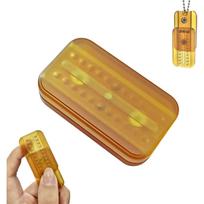 „Fidget Slider PEI“ dvipusis stumdomas žaislas, dekompresinis EDC Haptic Coin raktų pakabukas suaugusiems (PEI) geltona