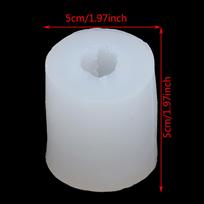 Silikoninės 3D žvakių muilo formos, pasidaryk pats, gėlių žvakių epoksidinės formos aromatinės vaško muilo formos one size white