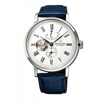 [Orient Star] ORIENT STAR automatinis laikrodis klasikinis pusiau skeletas, mechaninis, pagamintas Japonijoje Open Heart RK-AV0003S vyriškas baltas sidabras