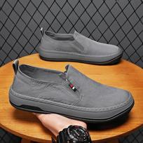 2024 Summer New Breathable Casual One Step Ice Silk Work Soft Sole Trendy Shoes 39 pilka spalva