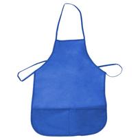 Apron Baking Children Cooking Art Painting Apron Pocket Craft Adjustable For Kid mėlyna