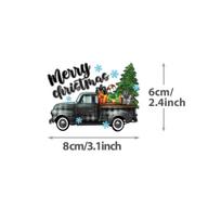 Kalėdinės nuotaikos lipdukai Pleistrai Automobiliai Pirštai Dovana Pasidaryk pats Aksesuaras Drabužių Dekoracija Spausdinimas ant marškinėlių Plaunamas Pritvirtinamas lygintuvu pleistras black