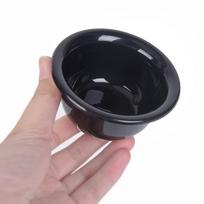 Plastikinis skutimosi dubuo barzdos puodelis skutimosi šepetėlis muilo puodelio įrankių rinkinys 8.8cm x 4.6cm x 5cm juoda