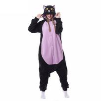 Vidurnakčio katės kombinezonas Anime pižama suaugusiems vyrams Kigurumi moterims vientisas pižama miego drabužiai Cosplay kostiumas Helovinas XL pink