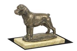 Rotveileris, Rottas, Rottie - šuns figūrėlė, šuns silueto figūrėlė, trofėjus Art-Dog šunų parodoje ruda