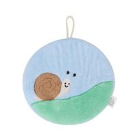 Hanging Style Bathroom with Strong Water Absorption Increased Thickness Cute Snail Coral Fleece Small Square Towel for Kitchen Towel jausminga spalva