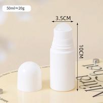 50/100 ml baltas plastikinis rutulinis eterinių aliejų sub-pilstymo purškiklis kelioninis papildomas buteliukas pasidaryk pats dezodoranto priedai 50ml