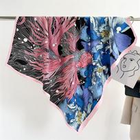 90 cm Kelioninis kremas nuo saulės Universalus didelis kvadratinis skara skara Galvos skara kaklo apsauga Šaliko puošmena visiems sezonams 90x90cm gray