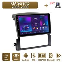 Android Carplay automobilinis radijas, skirtas KIA Sorento 2006-2009 Multimedijos grotuvo galvos blokas Stereo GPS navigacija BT WIFI 2+32GB 1+16GB brown
