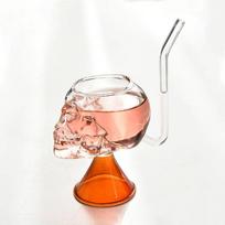 Creative Skull Vampire vyno taurė permatoma filtruota taurė Raudonojo vyno taurė kokteilių taurė personalizuota Helovino taurė 1PCS red
