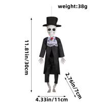 Vaiduoklių namas Helovinas Skeletas Nuotaka ir Nuotaka Papuoškite Slaptą Kambarį Siaubo Baras Šventės Scena Dekoracija Gąsdinimo Rekvizitas