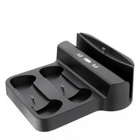 Playstation5 Portal įkrovimo stotelė, 3 viename įkrovimo stotelės stovas Playstation5 Portal nuotolinio žaidėjo PS5 valdiklio įkrovimo stotelės pagrindo rinkiniui 19.8*7.7*20cm juoda